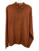 Peter Millar Size L Orange Wool Blend Solid Quarter Zip Men's Sweater Orange / L
