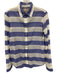 Banana Republic Size S Blue & White Cotton Long Sleeve Striped Button Up Top Blue & White / S