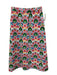 Boden Size 6 White & Multi Cotton Elastic Waist Abstract Floral Midi Skirt White & Multi / 6