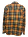 Carhartt Size S Orange & Blue Cotton Plaid Button Up Flannel Long Sleeve Shirt Orange & Blue / S