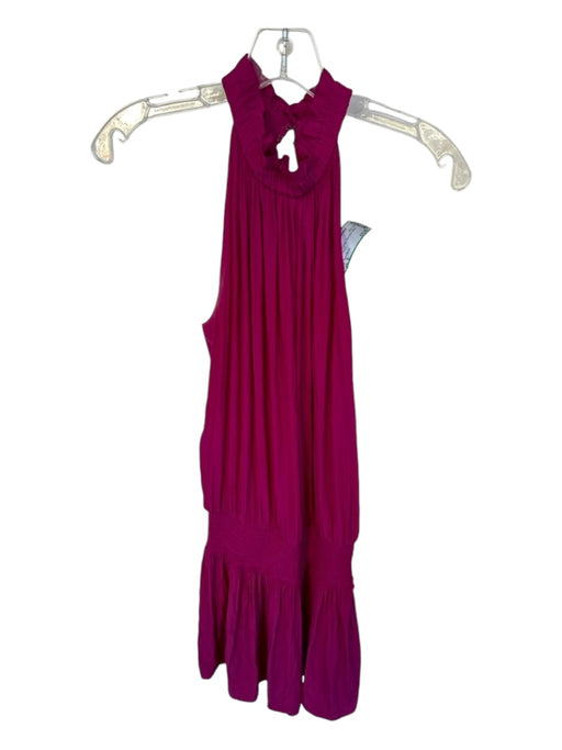 Ramy Brook Size S Magenta Polyester Sleeveless Elastic Waist Dress Magenta / S