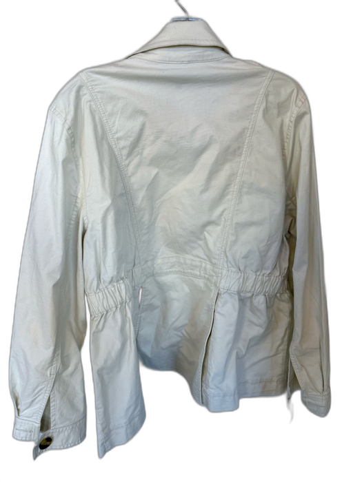 Cabi Size XXL Creme Cotton Blend Collared Button Pockets Jacket Creme / XXL