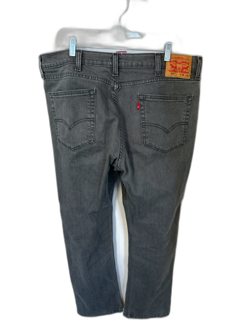 Levis Size 38/32 Grey Denim Straight Leg Men's Jeans Grey / 38/32