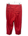 J Crew Size 10 Red Polyester High Rise Pleated Slit Pocket Tapered Pants Red / 10