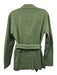Worth Size 6 Green & White Cotton & Elastane Slim Straight Trouser Pant Set Green & White / 6
