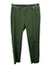 Worth Size 6 Green & White Cotton & Elastane Slim Straight Trouser Pant Set Green & White / 6