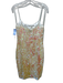 Milly Size 4 Cream & Multi Polyester Sequin Sleeveless Iridescent Back Zip Dress Cream & Multi / 4