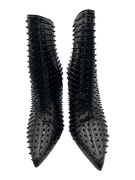 Steve Madden Shoe Size 11 Black Leather Stiletto Studded Booties Black / 11