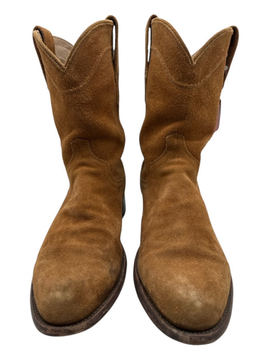 Tecovas Shoe Size 10 Brown Suede Solid Western Men's Shoes Brown / 10