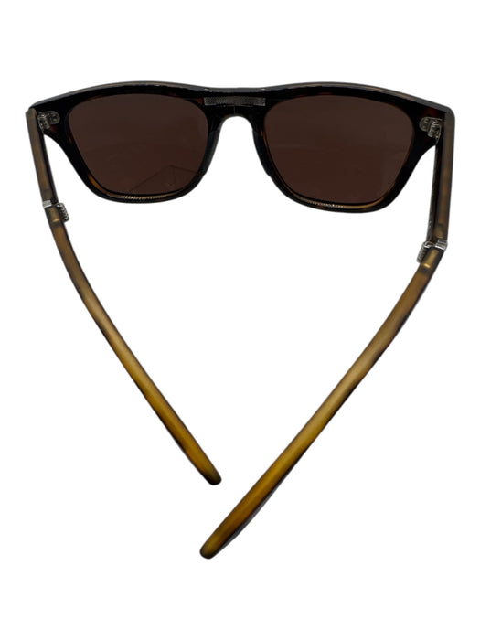 Burberry Dark Brown Plastic Tortoise Foldable Men's Sunglasses Dark Brown