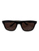 Burberry Dark Brown Plastic Tortoise Foldable Men's Sunglasses Dark Brown
