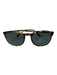 Persol Brown & Tan Plastic Tortoise Men's Sunglasses Brown & Tan