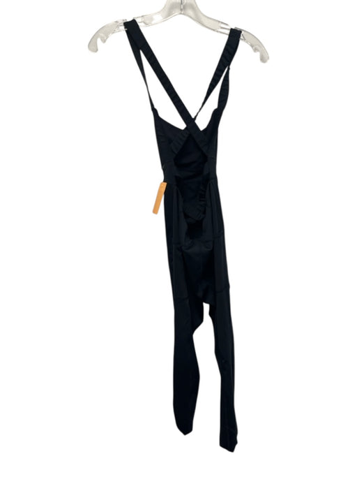 FP Movement Size XS Black Polyester Blend Square Neck Side Pockets Jumpsuit Black / XS