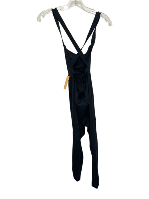 FP Movement Size XS Black Polyester Blend Square Neck Side Pockets Jumpsuit Black / XS