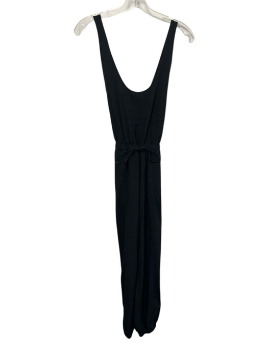 Spiritual Gangster Size XS Black Polyester Blend Cross Back Jogger Jumpsuit Black / XS