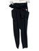 Athleta Size 2 Black Polyester Blend Paperbag Waist Slim Straight Pants Black / 2