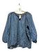 Tucker Size S Med Dark Wash Lycocell Long Sleeve Button Down Chambray Top Med Dark Wash / S