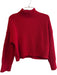 Sanctuary Size XS Red Recycled Polyester Turtle Neck Long Sleeve Knit Sweater Red / XS