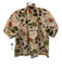 Olivia James Size XS Beige, Green, Orange Cotton Botanical Ruffle Neckline Top Beige, Green, Orange / XS