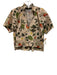 Olivia James Size XS Beige, Green, Orange Cotton Botanical Ruffle Neckline Top Beige, Green, Orange / XS