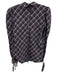 Veronica Beard Size 0 Purple, Blue, White Cotton Blend Puff Shoulder Plaid Top Purple, Blue, White / 0