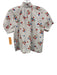 Olivia James Size S White, Red, Blue Cotton Flowers Ruffle Neckline Top White, Red, Blue / S
