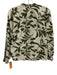 Maude Vivante Size XS Cream & Green Cotton High Neck Abstract Floral Top Cream & Green / XS