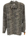 Equipment Femme Size M Taupe & Black Silk Snake Print Long Sleeve Top Taupe & Black / M