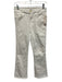 Frame Size 27 White Cotton Blend High Rise Crop Boot Jeans White / 27
