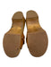 Tory Burch Shoe Size 8 Brown Leather Upper Gold Tone Hardware Dragon Sandals Brown / 8