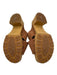 Kork-Ease Shoe Size 8 Brown Leather Upper Criss Cross Wooden Sole Slide Sandals Brown / 8