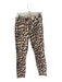 Mother Size 28 White & Brown Cotton Blend High Rise zip fly Cheetah Print Jeans White & Brown / 28