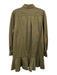 Tuckernuck Size Medium Olive Green Long Sleeve Half Button Scalloped Dress Olive Green / Medium