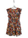 Aqua Size Large Rust & mutli No Fabric Tag All Over Print Back Zip V Neck Dress Rust & mutli / Large