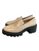 Stuart Weitzman Shoe Size 10.5 Beige Patent Leather Almond Toe Lug sole Shoes Beige / 10.5