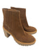 Dolce Vita Shoe Size 9.5 Brown & Beige Suede Rubber Sole Chelsea Pump Booties Brown & Beige / 9.5