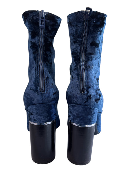 3.1 Phillip Lim Shoe Size 40 Dark Blue & Black leather sole Crushed Velvet Boots Dark Blue & Black / 40