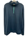 Peter Millar Size XL Navy Blue Polyester Solid Quarter Zip Long Sleeve Shirt Navy Blue / XL