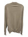 Peter Millar Size L Beige Cotton Solid Quarter Zip Men's Long Sleeve Shirt Beige / L