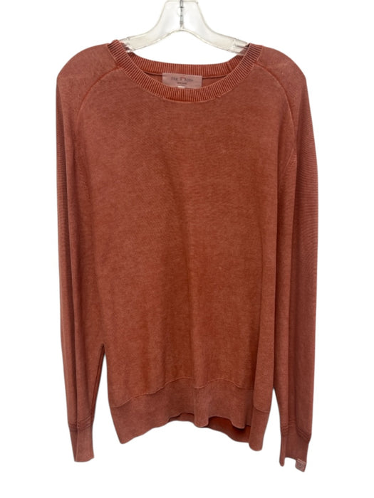 Rag & Bone Size XL Orange Solid Men's Sweater Orange / XL