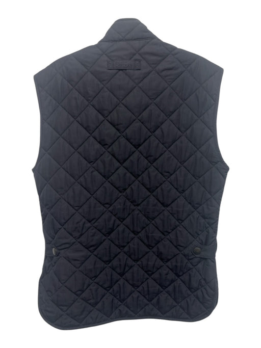 Barbour Size L Navy Blue & Gray Cotton Men's Vest Navy Blue & Gray / L