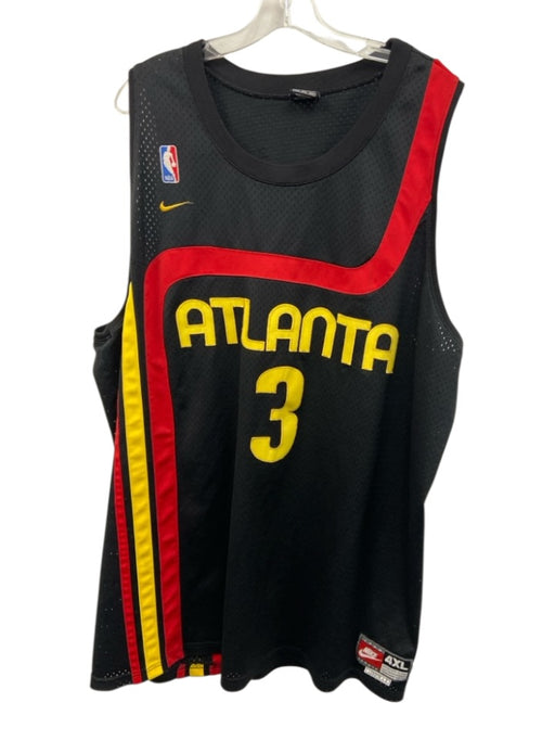 Nike Size 4XL Black, Red & Yellow Polyester Jersey Men's Short Sleeve Black, Red & Yellow / 4XL