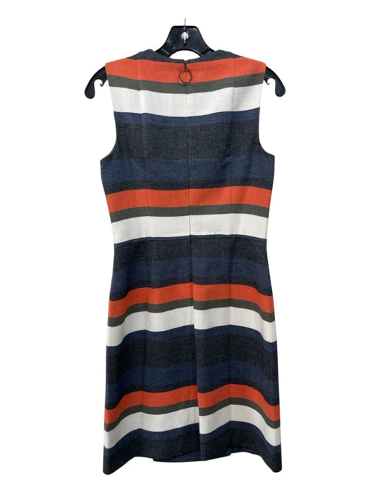 Akris Punto Size 6 Blue, Orange & Black Cotton & Viscose Blend Zip Dress Set Blue, Orange & Black / 6