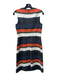 Akris Punto Size 6 Blue, Orange & Black Cotton & Viscose Blend Zip Dress Set Blue, Orange & Black / 6