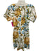 Favorite Daughter Size 2 Yellow, blue & green Cotton Short Sleeve Floral Dress Yellow, blue & green / 2