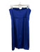 Aidan Mattox Size 12 Royal Blue Polyester Back Zip Strapless V Neck Dress Royal Blue / 12