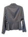 Elie Tahari Size 8 Gray Polyester Blue lining Shoulder Pads Blazer Jacket Gray / 8