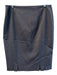 Elie Tahari Size 8 Gray Polyester Blue lining Side Zippers Pencil Skirt Skirt Gray / 8