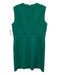 Lafayette 148 Size 10 Kelly Green Wool Sleeveless Gold Button Detail Shift Dress Kelly Green / 10