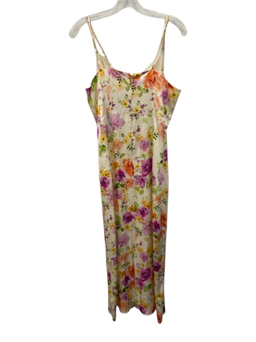 Favorite Daughter Size 12 Purple, Orange & Cream Viscose Spaghetti Strap Dress Purple, Orange & Cream / 12